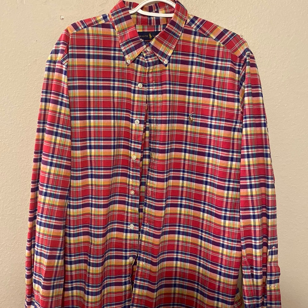 Plaid Polo button down